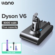 LLANO 4000mAh 3000mAh 2500mAh Battery เข้ากันได้กับ Dyson V11 V10 V8 V7 V6 เครื่องดูดฝุ่น ชาร์จใหม่ไ