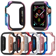 Case IWatch Serie 6 5 4 3 2 SE 44/42/40/38MM TPU+Aluminum Alloy Metal Protector Cover iWatch 41/45 mm Frame Bumper Shell