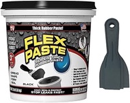 Flex Seal Flex Paste 3lb (Black) Tub with Allway Tools Putty Knives 3-Pack (1.5/2/3-Inch) (2 Items)