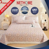 CADAR ROPOL LACE PATCHWORK SET (6IN1) EXCLUSIVE BEDSHEET CADAR LACE | FULL COTTON MATERIAL - READY S