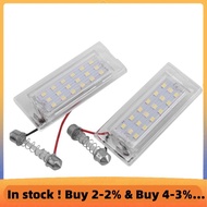 2Pcs White LED Number License Plate Light Lamp 18 SMD 3528 for E53 X5 1999-2003 E83 X3 03-10