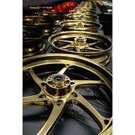 HYPERTECH X6 FORGED RIM XADV750 3.5X17 & 4.5X17 3.5X17 & 5.5X17 10K TONS FORGED PROCESS