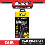 Dub Type-A + Type-C Car Charger 60W DCC-AC203