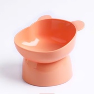 Single Bear-shaped Anti-Humpback Feeding Bowl for Pets - High Quality PP Plastic, Easy to Clean