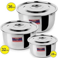 หม้อ หม้อแขก ชุดหม้อแขก สแตนเลส 3ใบ World Star Ws-i556 รุ่น Indian-PoT-3-set-stainless-Steel-00E-Jun