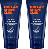 Dollar Shave Club, Shave Cream 2-Pack, Formulated with Aloe Leaf Juice, Macadamia & Coconut Oils, No