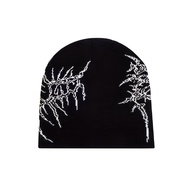 TEMU 1pc Gothic Y2k Fashion Casual Streetwear Unisex Cold Weather Jacquard Beanie, Available In Mult