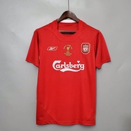 Retro Jersey Liverpool Baju Lelaki Retro 2005/06 Liverpool UCL Final Home Jersey Full Sublimation Microfibre Dryfit