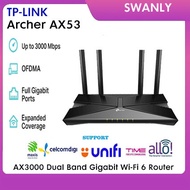 TP-LINK ARCHER AX53 AX3000 Dual Band Gigabit Wi-Fi 6 Router