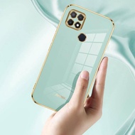 Luxury Square 6D Plating Soft TPU Phone Case For Realme Narzo 20 8 20a C11 K7x Protector Phone For R