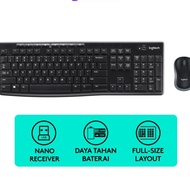Logitech MK270r Wireless Keyboard Mouse - Black