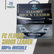 Tornado Fishing TDF Fluoro Shock FC Leader 80% Fluorocarbon 50 Meter Tornado Fishing Line TDF