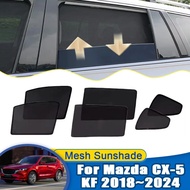 Sun Visors For Mazda CX-5 KF 2018~2024 2020 2023 Car Mesh Sunshades Side Window Magnetic Privacy Cur
