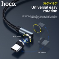 Hoco Magneticชาร์จUSBสายเคเบิลชนิดC /Micro USB/Lightningแท่นชาร์จแม่เหล็กสายสำหรับข้อมูลApple Huawei Xiaomi Samsung OPPO VIVOสาย