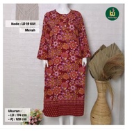 LONGDRESS CANTIK KENCANA UNGU - COD DASTER BATIK KENCANA UNGU LABEL HIJAU MOTIF TERBARU | Baju Santa