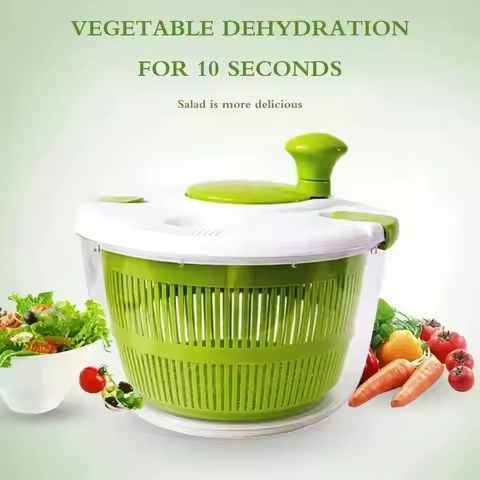 Hot New Vegetable Dehydrator Salad Manual Spin Dryer Kitchen Sink Fruit Drain Basket With Fruit Tray