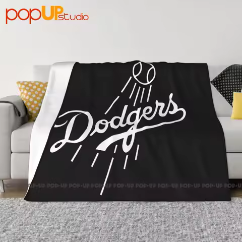 Dodgers Baseball La Los Angeles Champs Blanket Textile Four Seasons Bedding Travel