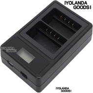 IYOLANDAGOODS1 1pcs LCD Battery Charger, Fast Charging Dual Slot Dual Slot Battery Charger, Fast LCD