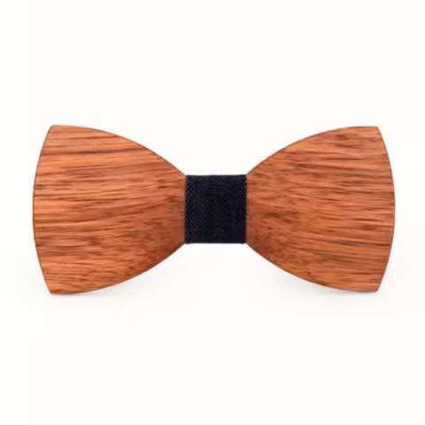 Wood Bow Tie Mens Wooden Bow Ties Party Business Butterfly Cravat Party Ties for Men Wood Ties