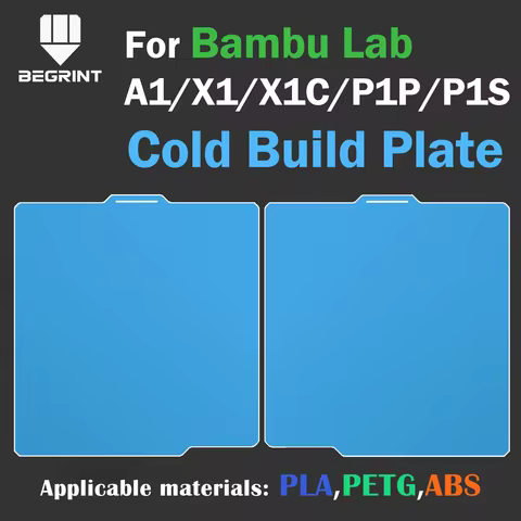 Build Plate For Bambu Lab Cold Plate Low Temperature Plate For Bambu Lab P1P A1 X1 X1c P1S P2S Sprin