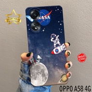 HP Oppo A58 4G Case - starcase.id - Oppo A58 4G 2023 Phone Case - Astronaut Fashion Case - Phone Cas