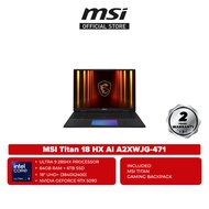 MSI Titan 18 HX AI A2XWJG-471 18" UHD+ Gaming Laptop ( Ultra 9 285HX 64GB 6TB SSD RTX 5090 24GB W11