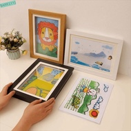 BARR1YYJ Magnetic Flip Photo Frame, A4/A3 Elastic Straps Flip Art Photo Frame, Simple Front Opening 