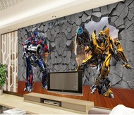 Custom 3D murals wallpaper,3D deformable robot 3d wallpaper papel de parede, living room sofa TV wall 3d wallpaper for kids room