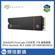 SEAGATE FireCuda 530 Series 1TB Solid State Drive Radiator Version (PCIe Gen4x4, M.2 2280