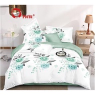 bedding set bedsheet with comforter 1000 threads cotton set queen / king size 7 in 1