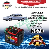 Münster Robust MF CMF NS70 | NS70R | 75D26R (65AH) Car Battery BateriKereta for MitsubishiGalant2.0 SuperSaloon1987-1993