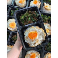 2-Compartment Lunch Box Size 750 Ml. Red