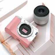 適用機型CANON EOS R50 V 手掌紋皮革相機底座皮套