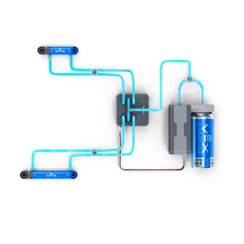 V5 VEX 123 IQ EXP GO PRO IQ Pneumatics Kit 228-8795 Straight Pneumatic Fitti Dual Acting Cylinde Ass