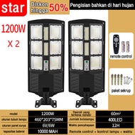 【Beli 1 gratis 1】1500 Watt Lampu tenaga surya Lampu solar panel Lampu sorot solar LED Lampu Tenaga S