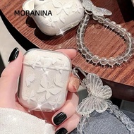 MOBANINA headphones, with bracelet Decorative protective case, TPU headphone accessories Butterfly p