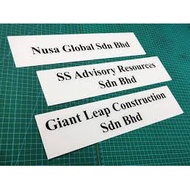 Fully Customised Acrylic name plate/acrylic signage/perspex signage/door plate/wall plate/Plat nama 