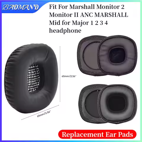 Ear Pads For Marshall Monitor 2 Monitor II ANC MARSHALL Mid for Major 1 2 3 4 Headphones Foam Cushio