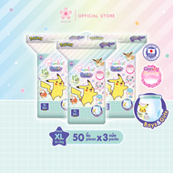 [ยกลัง] BAMBIES BUDDY DAY&NIGHT PANTS ผ้าอ้อมเด็กแบมบี้ส์แบบกางเกง ซึมซับยาวนาน 10 ชม. ไซส์ XL แพมเพ