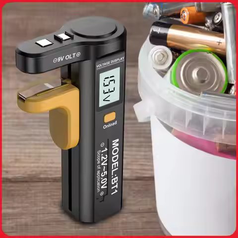 LCD Digital Battery Tester Battery Capacity Tester Volt Measure Measurements Tester for AA AAA C D 9