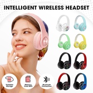 B39 Wireless Headset Bluetooth 5.0 Colorful LED Bass Stereo Wireless Headphones Ove-Ear Headphones