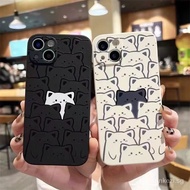 SF| For Xiaomi Poco F3 F4 F5 M3 M5s X5 X3 NFC Pro GT Redmi S2 Note 5A 9s 5 6 7 8 10 10S 11S 11 12 9 Pro Max Soft Couple Full Screen Cartoon Bear Cat Phone Case L0PD