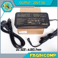 Asus TUF Game FX505 FX505D FX505DU FX505DT 20V 7.5A DC: 6.0*3.7mm Laptop Charger Adapter