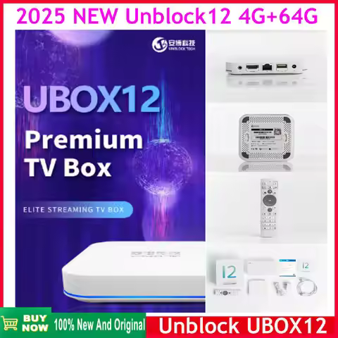 [Genuine]Latest UBOX12 Overseas Version UNBLOCK TECH ubox 12 Android 12 tv box Internet TV Set-top B