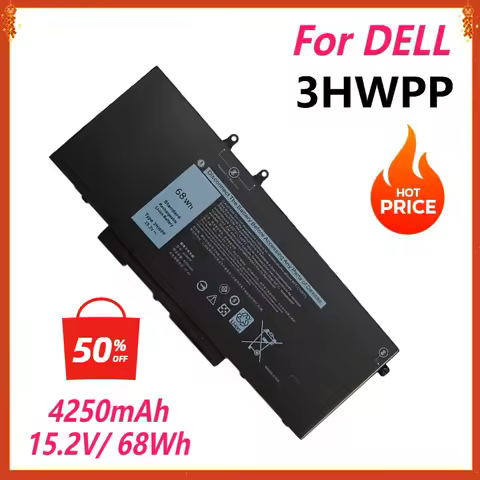 3HWPP Laptop Battery for DELL Latitude 5401 5501 5410 5511 5411 for Precision 3541 3551 7500 7706 2-