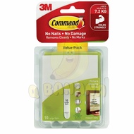 (Value Pack) 3M Command Large Picture Hanging Strips 17206 (Holds Up To 7.2kg) (10 sets/pack)