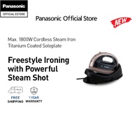 PANASONIC 1800W TITANIUM COATED SOLEPLATE CORDLESS STEAM IRON NI-WL35PNSK HA7