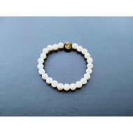 MAWAR G1145 LUXURY WHITE ROSE PEARL SPIRITUAL BRACELET BW CATHOLIC CHRISTIAN BRACELET