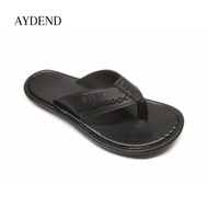 PRIA Aydend - Black Crossit | Men's Casual Leather Sandals | Flop Flip