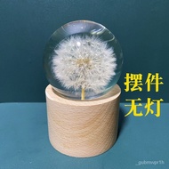 WJDandelion's Convention Crystal Ball Music Box Preserved Fresh Flower Specimen Small Night Lamp Birthday Gift Jay Chou